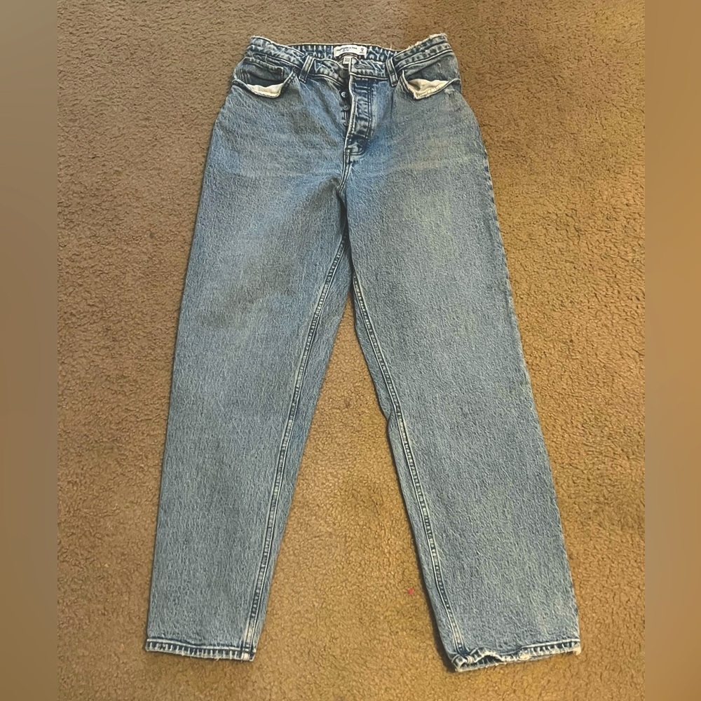 Abercombie and Fitch Curve Love Dad Jeans